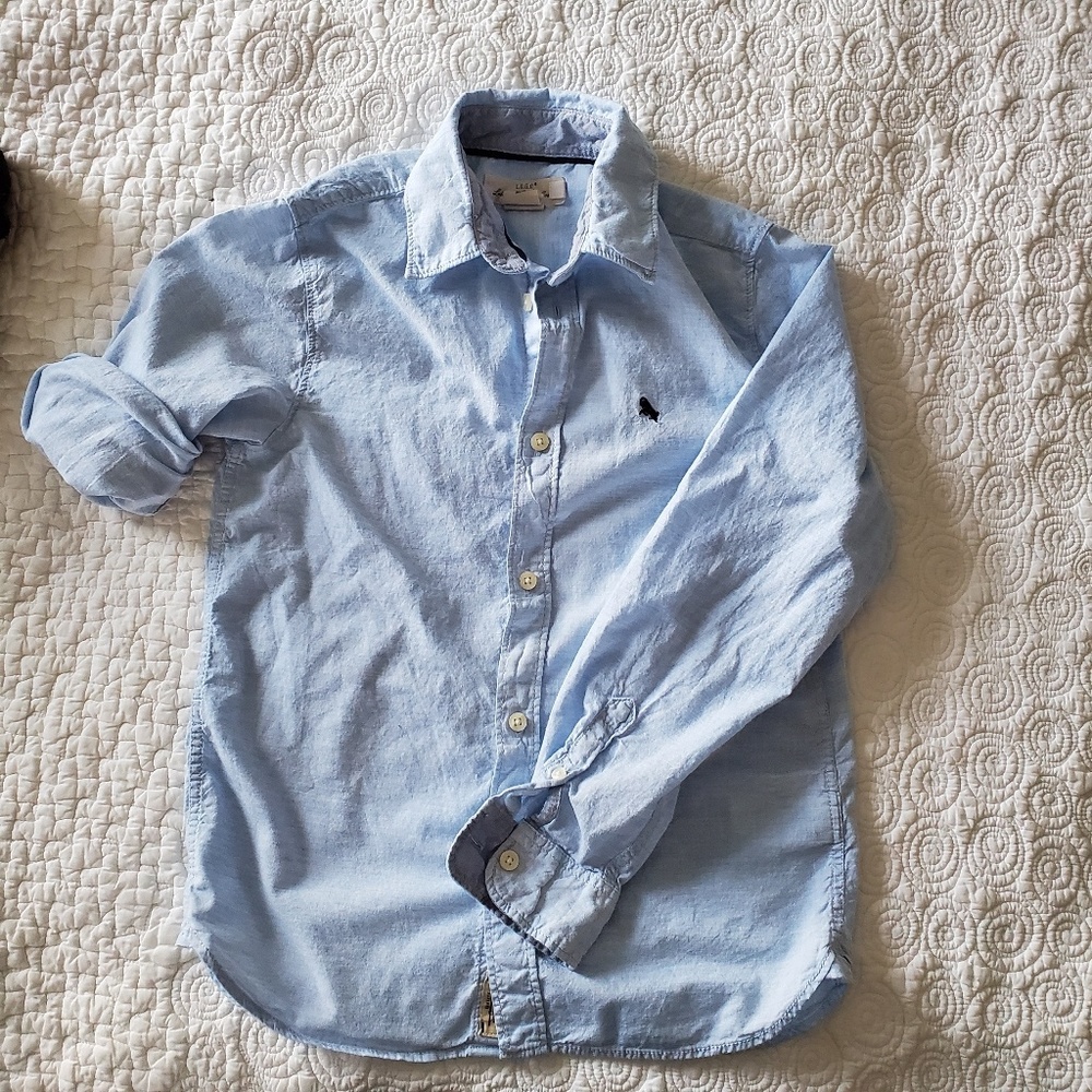 Boy botton up long sleeve shirt